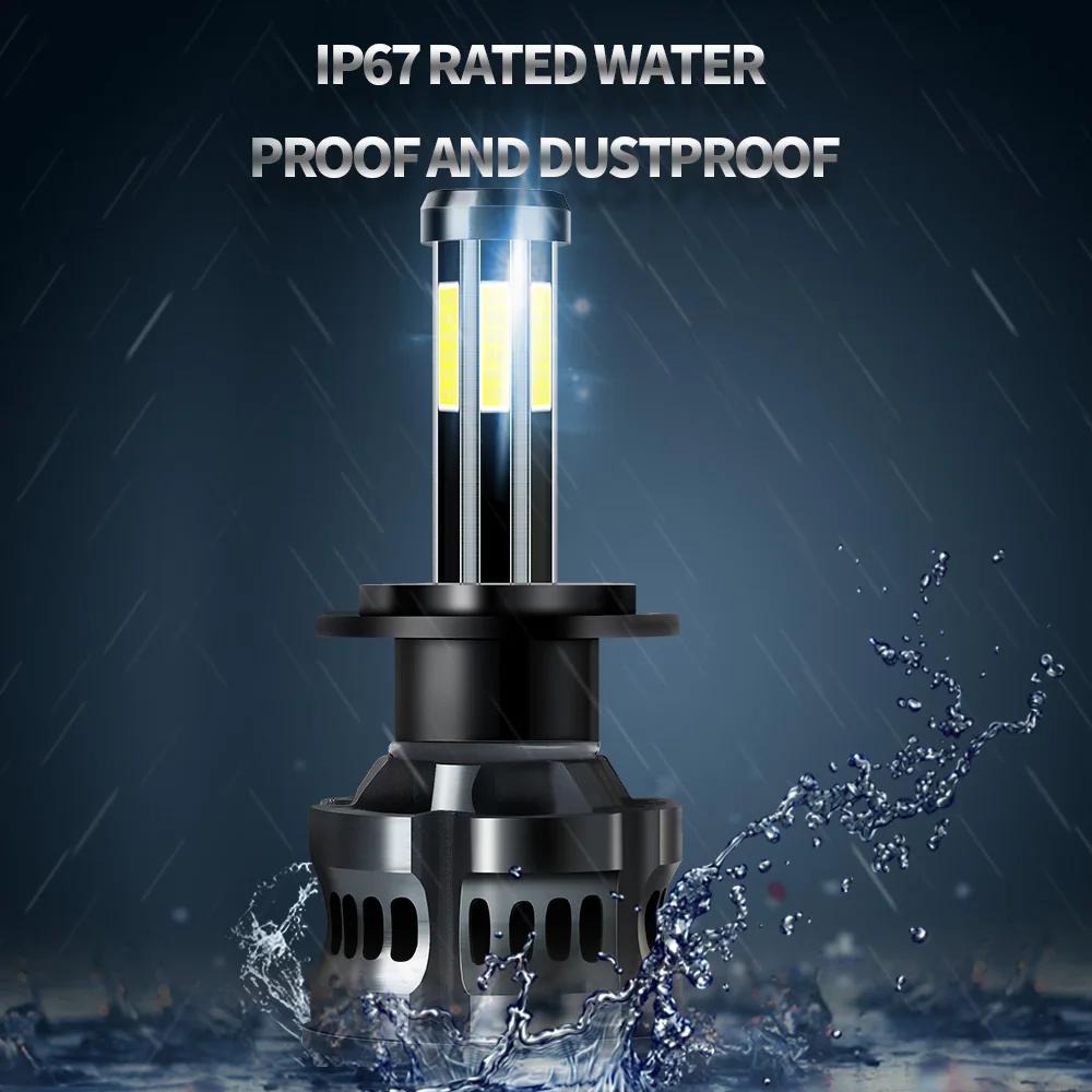 2x8 côtés COB H7 LED H11 H4 Hi/Lo H1 H3 H8 HB1 HB3 HB4 HB5 HIR2 H13 H27 9005 9006 9008 9012 ampoules