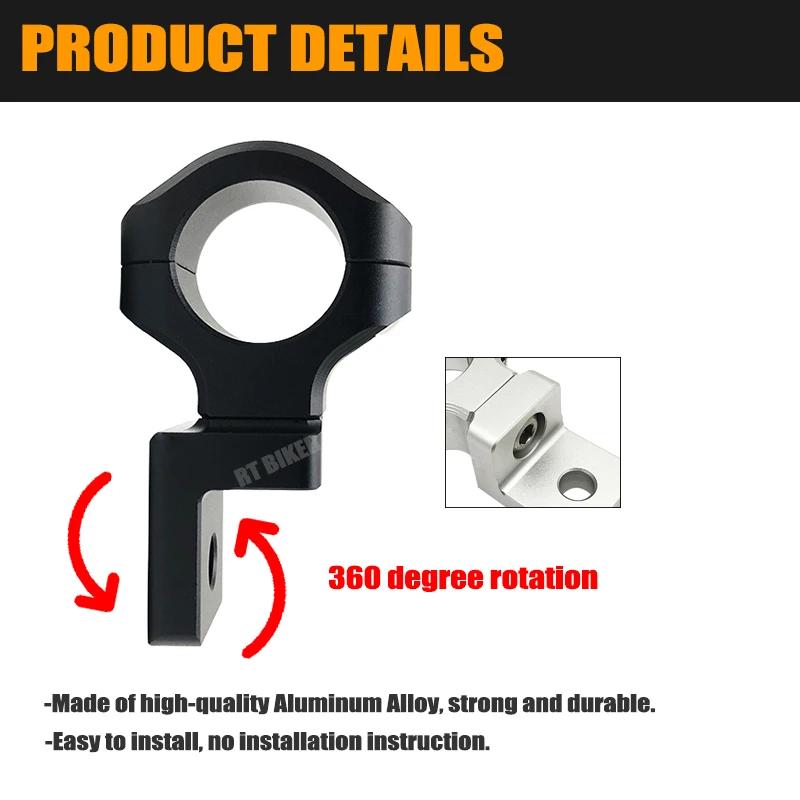 Support de phare de moto LED, pince de montage 22mm 25mm, Tubes de fourche, support de phare de moto