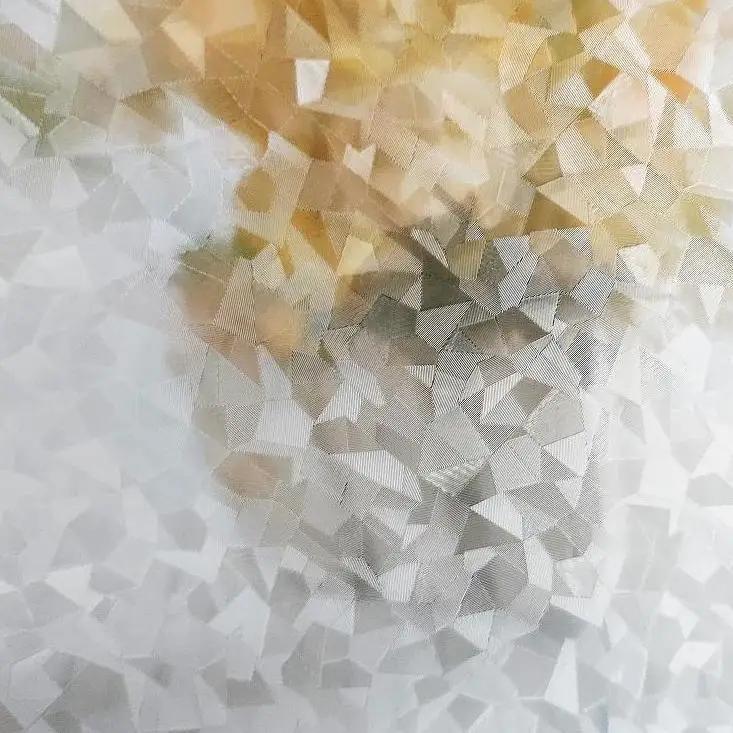 Film de fenêtre en verre, Film de confidentialité pour fenêtre givrée, vinyle décoratif 3D, décalcom