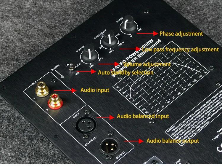 110/220V HIFI Mono 200W caisson de basses lourd carte amplificateur de puissance numérique active ba