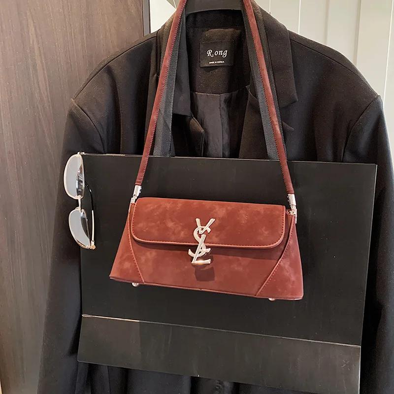 Nouveau Sac Baguette Luxe Automne Hiver 2026 – Sac à Bandoulière Convertible Polyvalent Quotidien, I