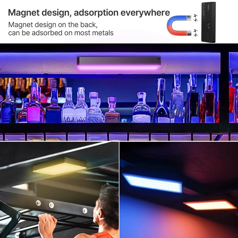 Ulanzi LT002 7 pouces poche LED lumière vidéo RGB panneau lumineux CRI 95 + 2500-9000K avec nid d'ab