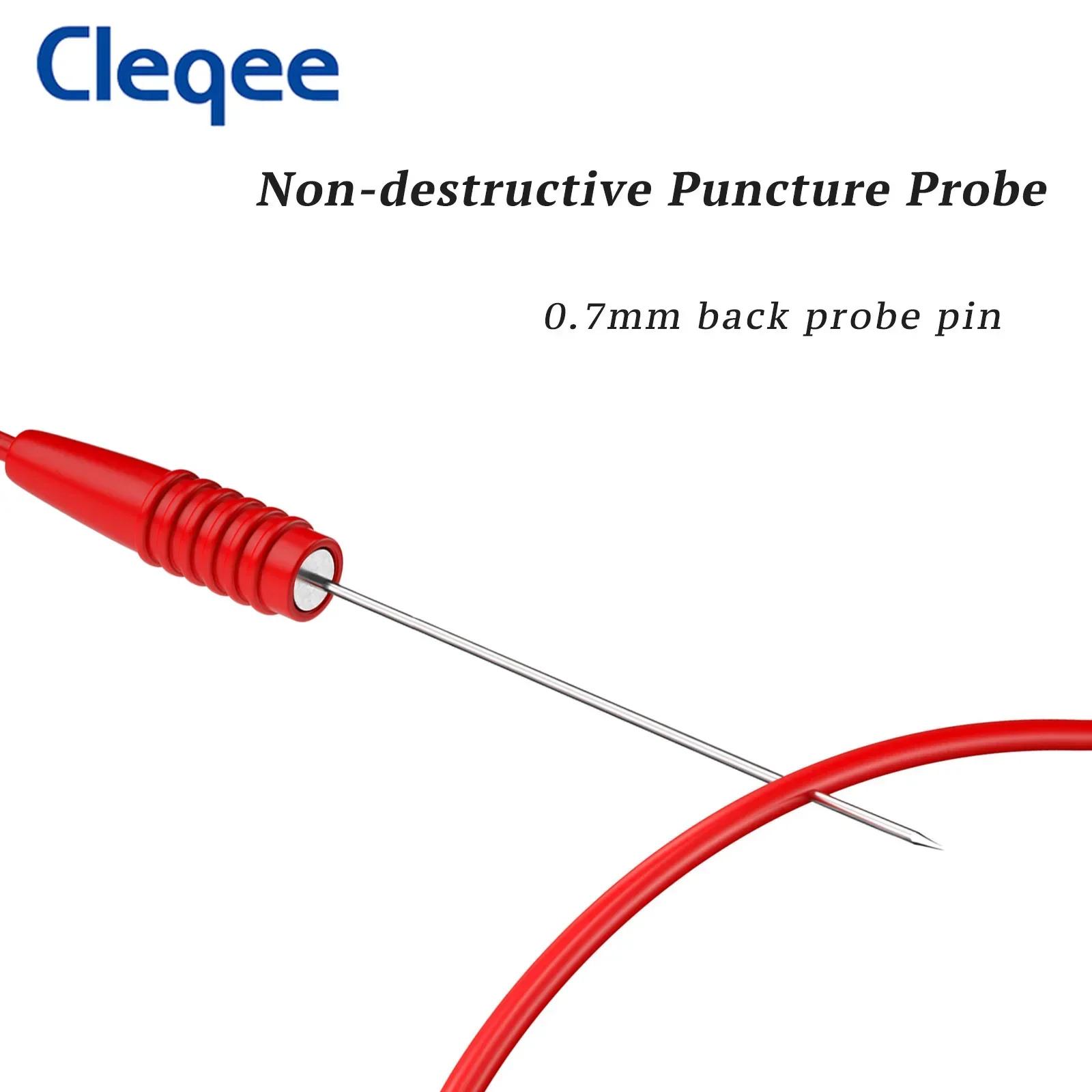 Cleqee P1046 aiguilles de perforation pointues de 0.7mm fils de perçage avec douille à ressort intér
