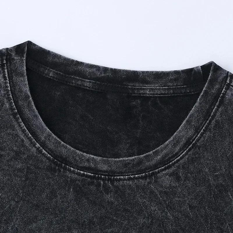 T-shirt délavé Dark Souls Anime Lover, nouveau modèle, vêtements de toute saison, vêtements de perso