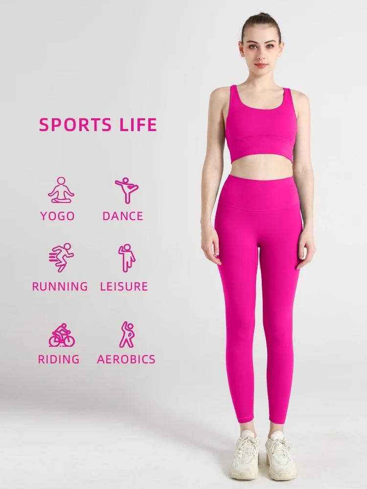 Vêtements de Yoga 2 pièces pour femmes, survêtement à séchage rapide, combinaison de Fitness respira