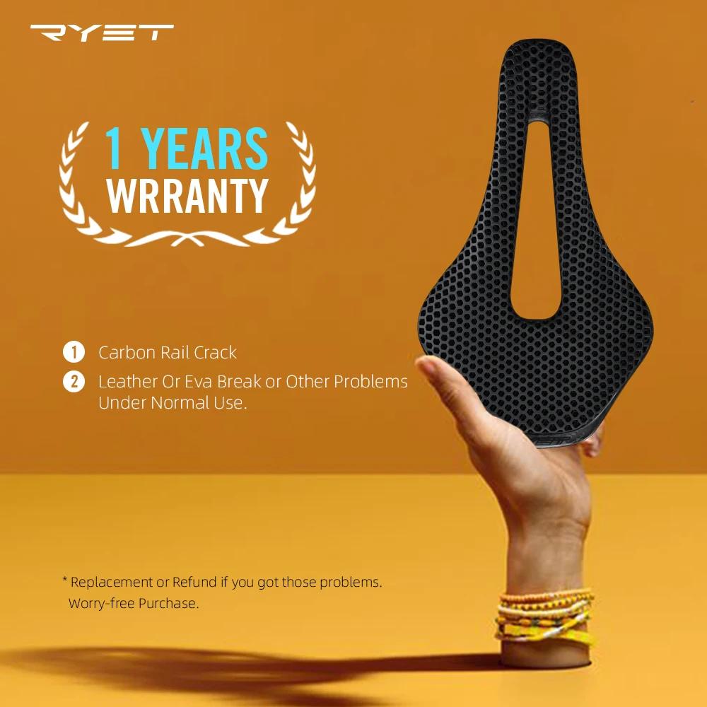 RYET 3D imprimé selle de vélo ultraléger en Fiber de carbone creux confortable respirant vtt gravier