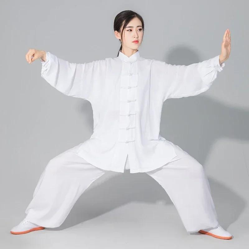 Uniforme chinois Tai Chi en coton, vêtements Wushu Kung Fu pour enfants et adultes, costume Wing Chu