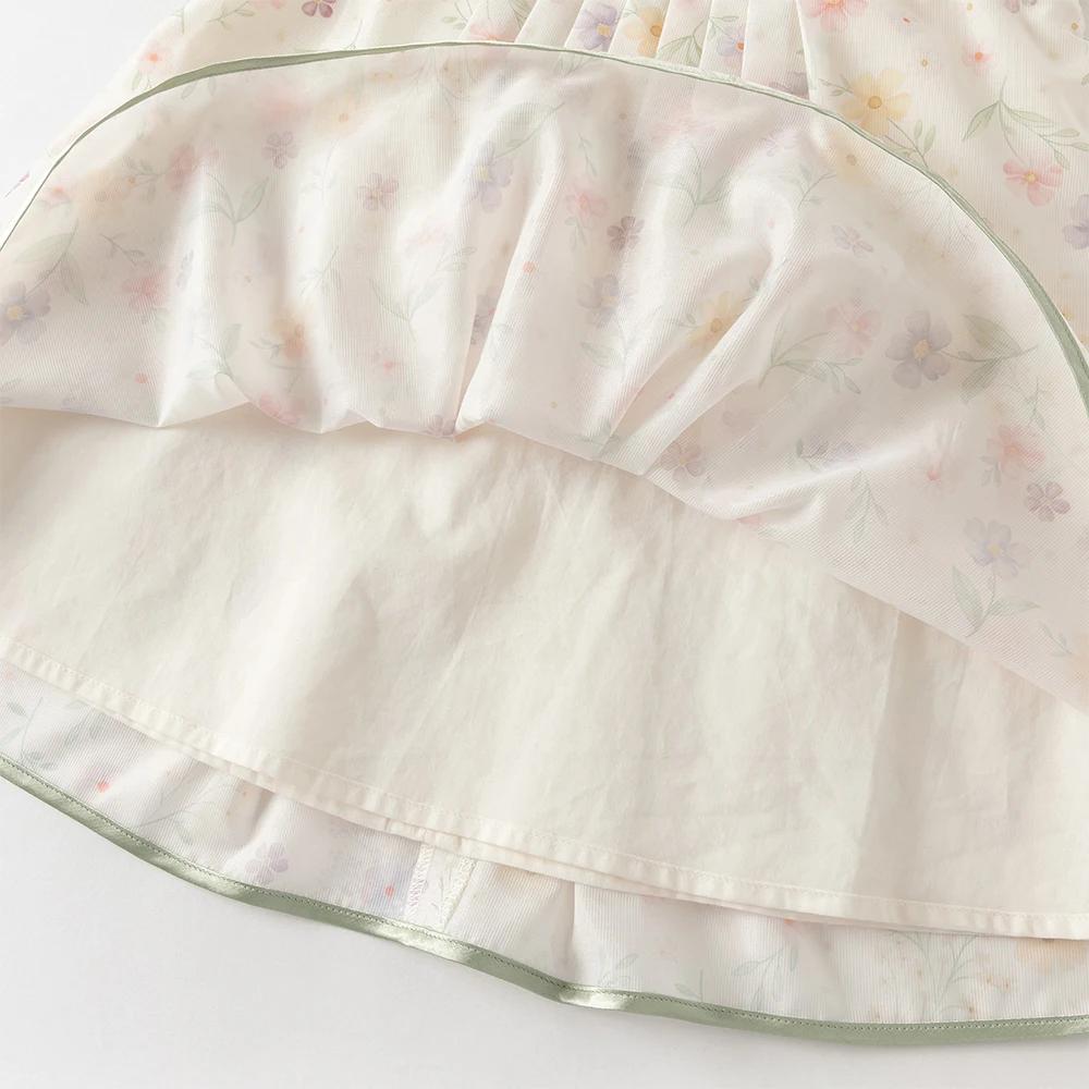 Robe de princesse d'été pour enfants Dave Bella, robe à fleurs à manches courtes pour filles, style 