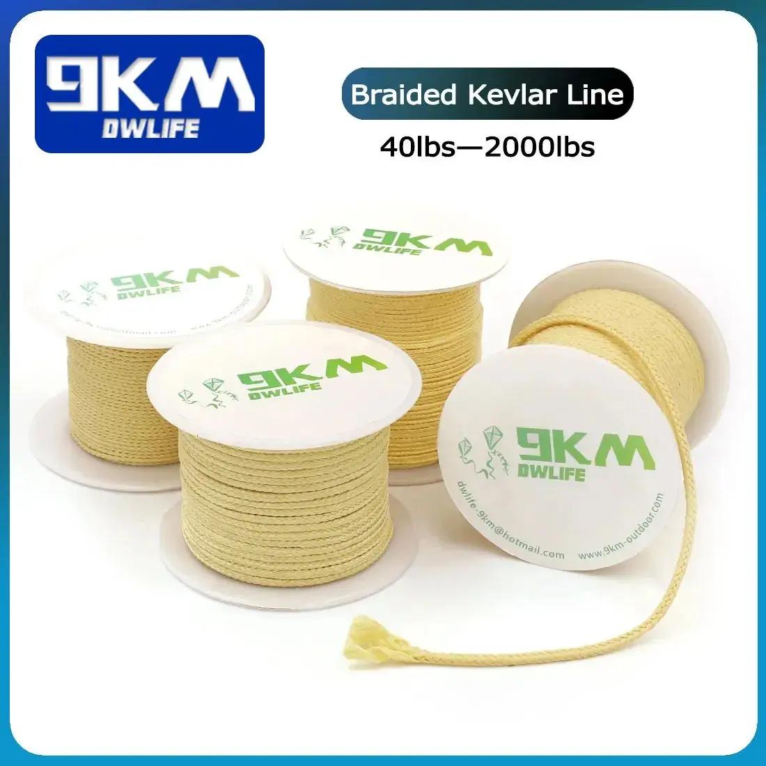 Ligne de pêche en Kevlar 0.8mm ~ 3.5mm, résistante à l'usure, pour Camping en plein air, randonnée, 