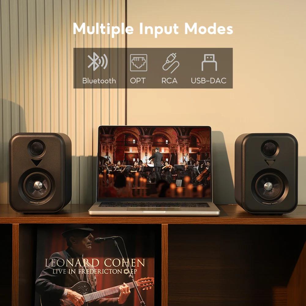 AIYIMA mise à niveau S400 bibliothèque Audio haut-parleurs actifs moniteur de Studio 3 pouces Blueto
