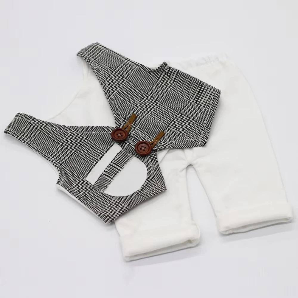 Accessoire de photographie pour nouveau-né, ensemble pantalon pour bébé garçon, Costume de séance Ph