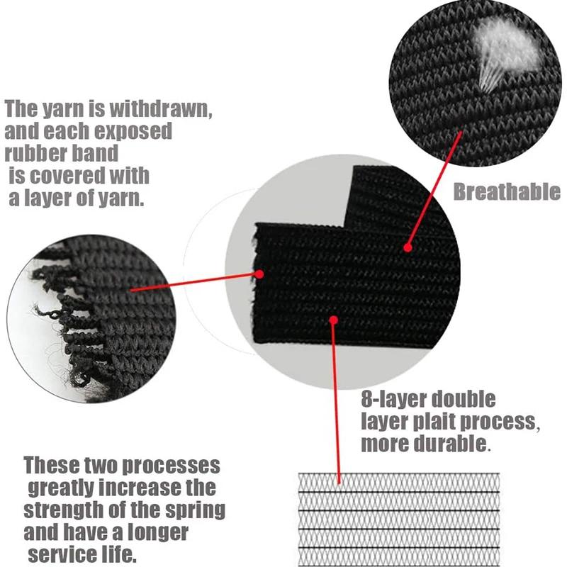 Bande élastique de couture de 5 mètres, bande élastique en tricot à haute élasticité pour la couture