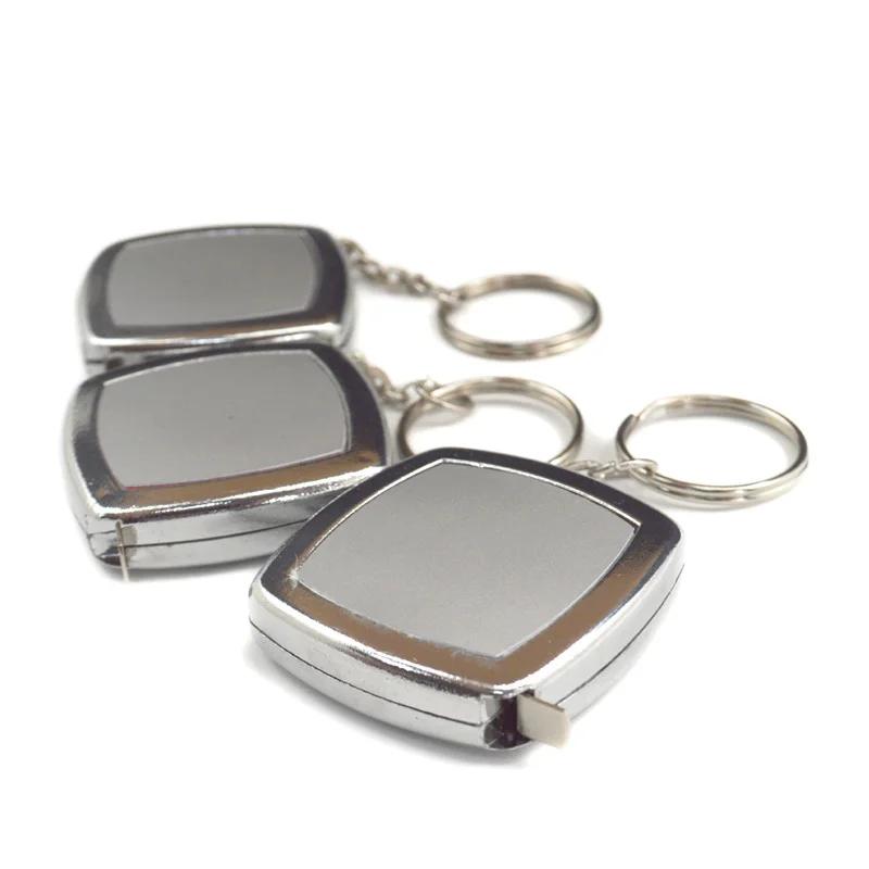 2 mètres petit ruban à mesurer porte-clés petit ruban à mesurer en acier Mini poche Portable Compact