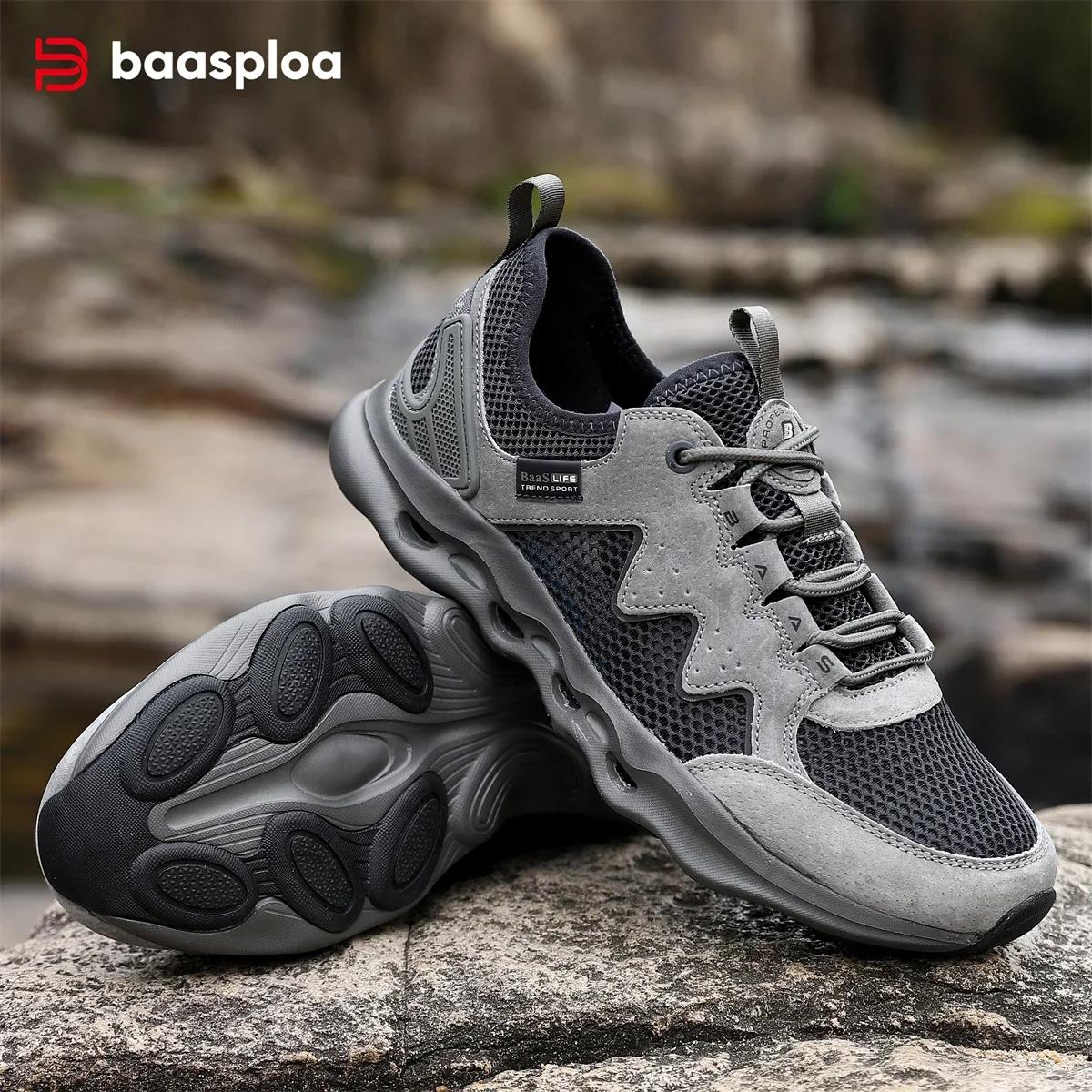 Baasploa – chaussures de randonnée pour hommes, confortables, respirantes, pour la rivière et l'eau,