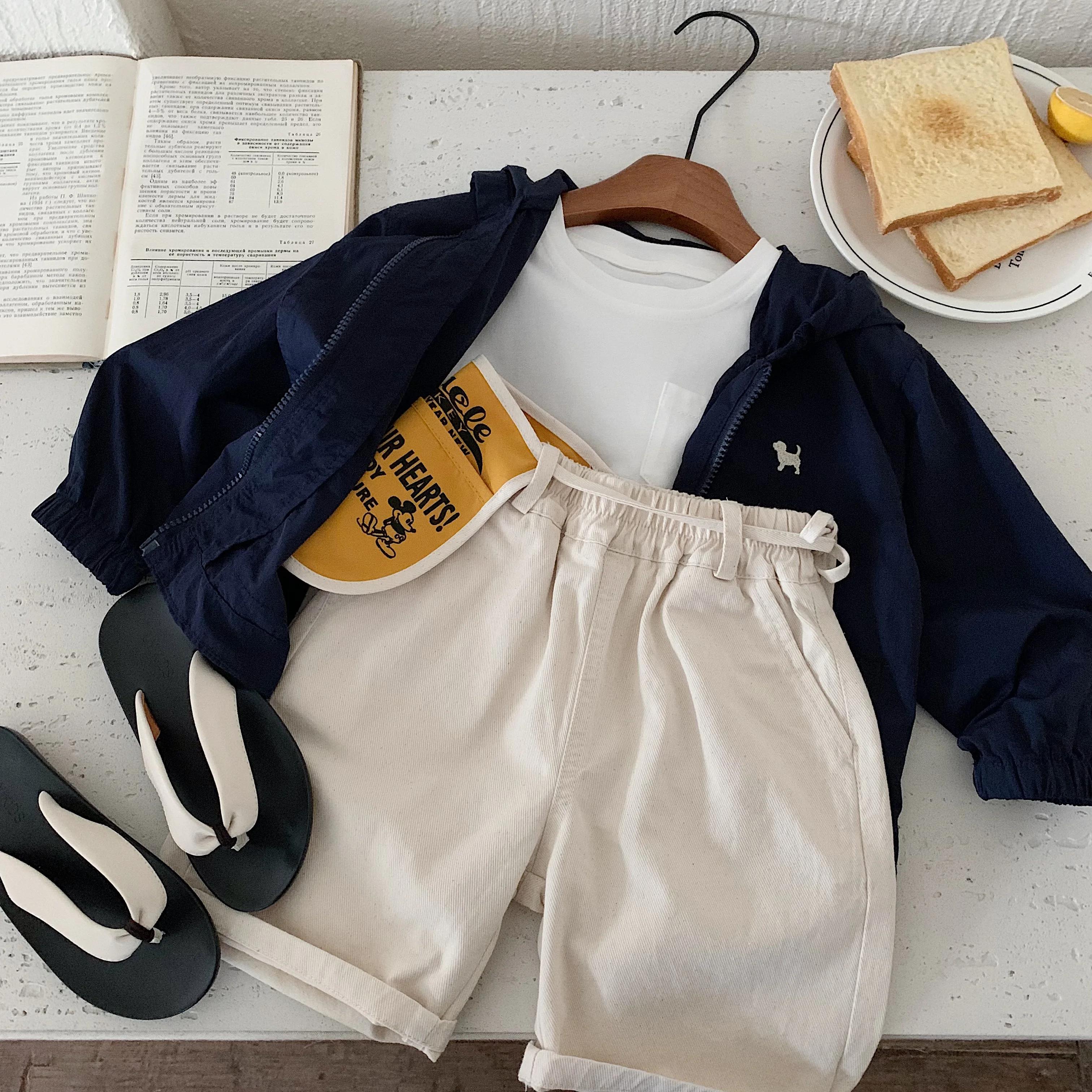 Manteau pour enfants en tissu 2025 avec sucre, nouveau produit d'été pour garçons et filles, vêtemen