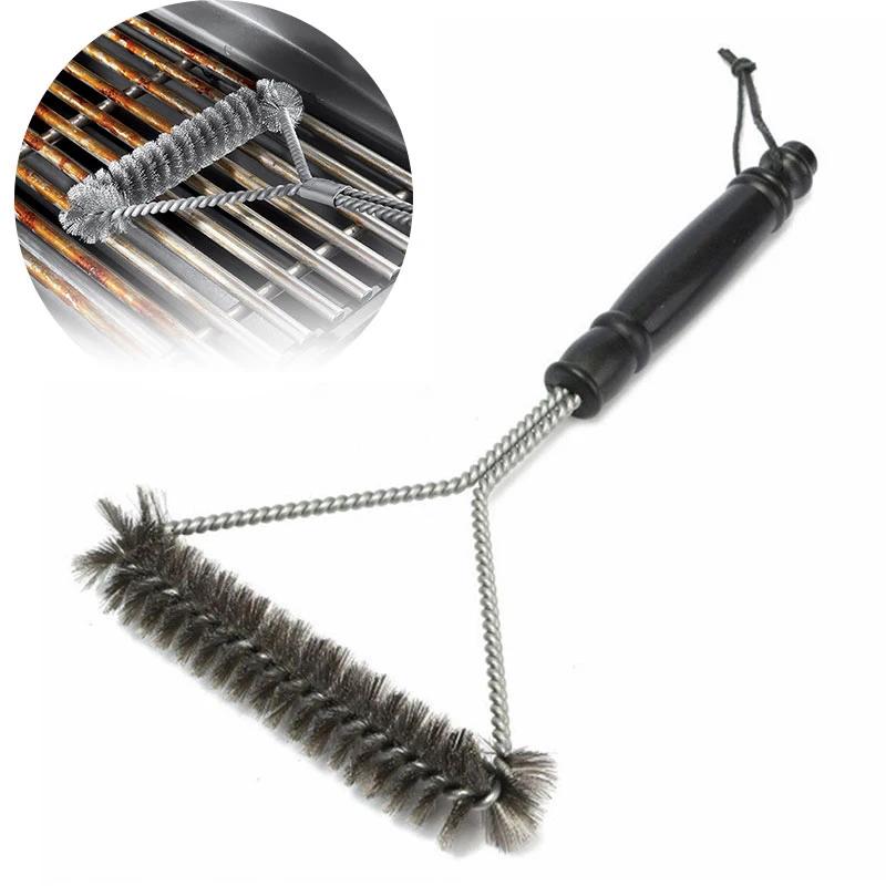 Brosse de nettoyage pour Barbecue, outil de nettoyage, accessoires de gril, poils en acier inoxydabl