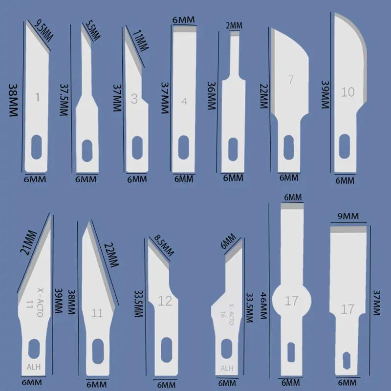 20 Lames de découpe pour sculpture sur bois, outils d'artisanat, de gravure et de sculpture, pour le