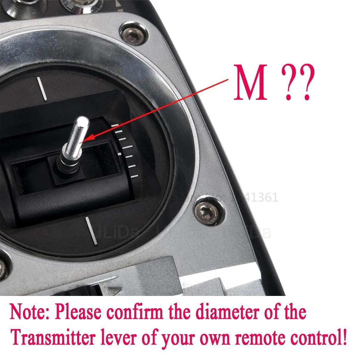 M3 M4 3D transmetteur bâton extrémités têtes bascule pouce pour Futaba JR Frsky Wfly RadioLink émett