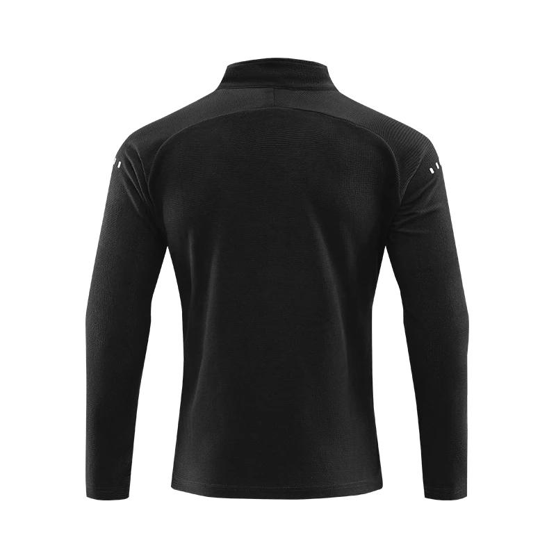T-shirt réfléchissant manches longues homme sport - Manteau noir respirant gym jogging fitness
