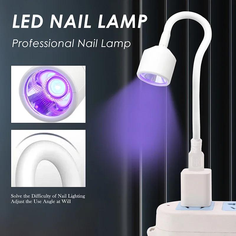 Mini sèche-ongles UV LED lampe à ongles pliable USB lampes de polymérisation lampe de bureau pour ve