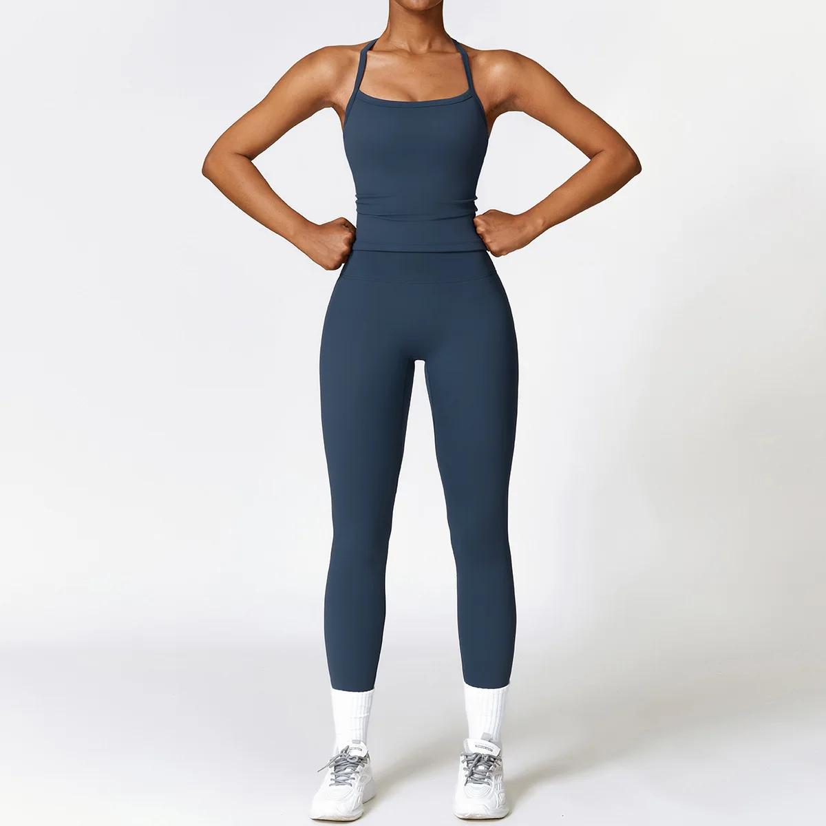 2 pièces ensemble de Yoga femmes vêtements de sport Fitness ensemble d'entraînement vêtements de spo