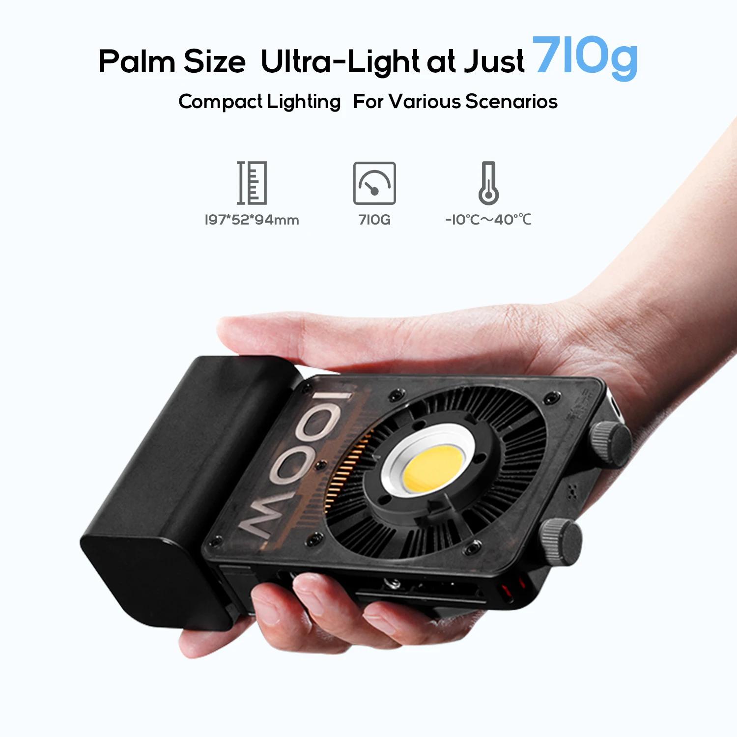 ZHIYUN officiel CINEPEER CX100 100W lampe vidéo de poche LED COB lumière Photo lumière de remplissag