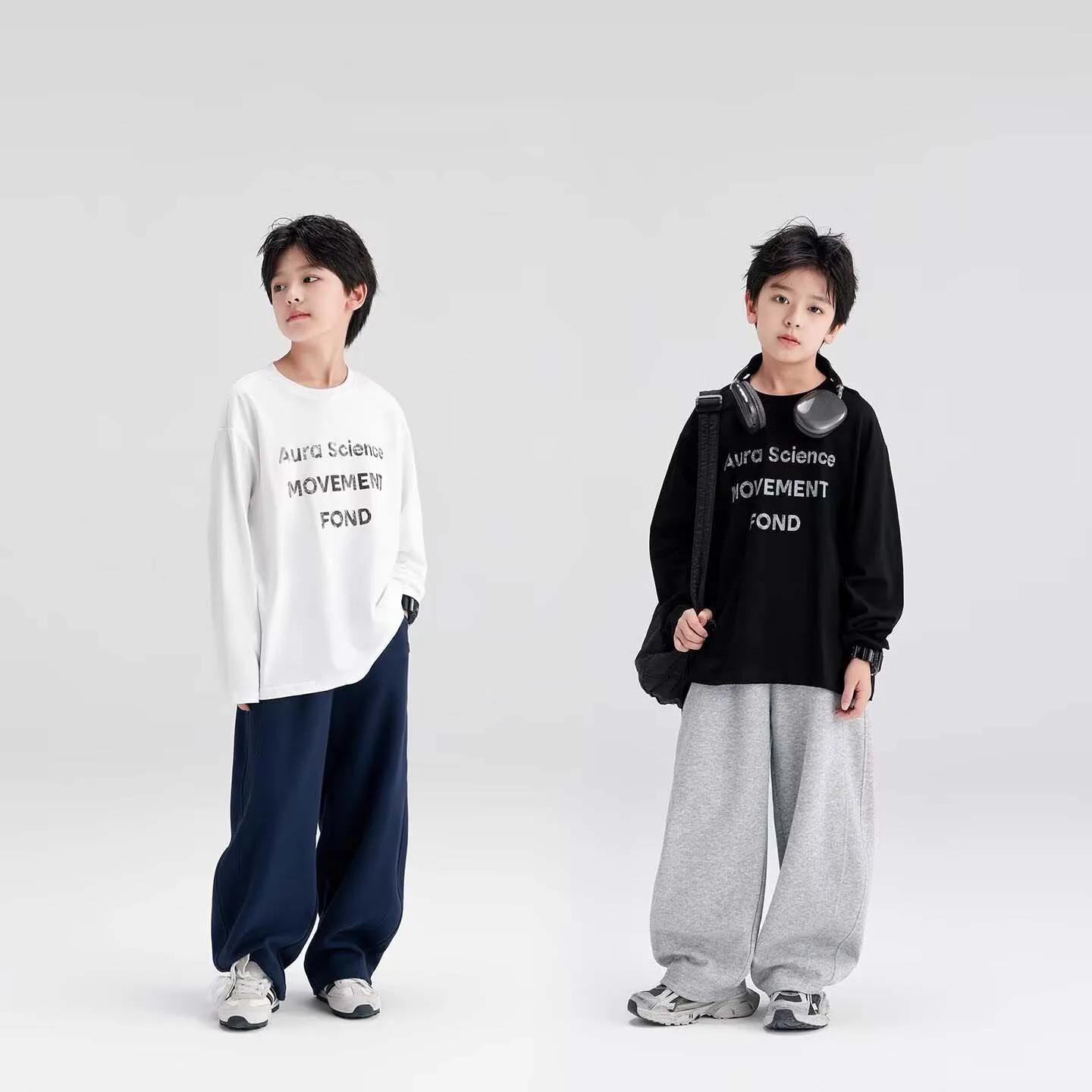 Pantalon de survêtement en coton UNITIM pour garçons, coupe décontractée, pour enfants de 5 à 14 ans
