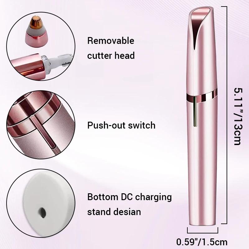 Rasoir de sourcils électrique sécurité épilation sourcils épilateur chargeur USB Mini Shaper rasoir 
