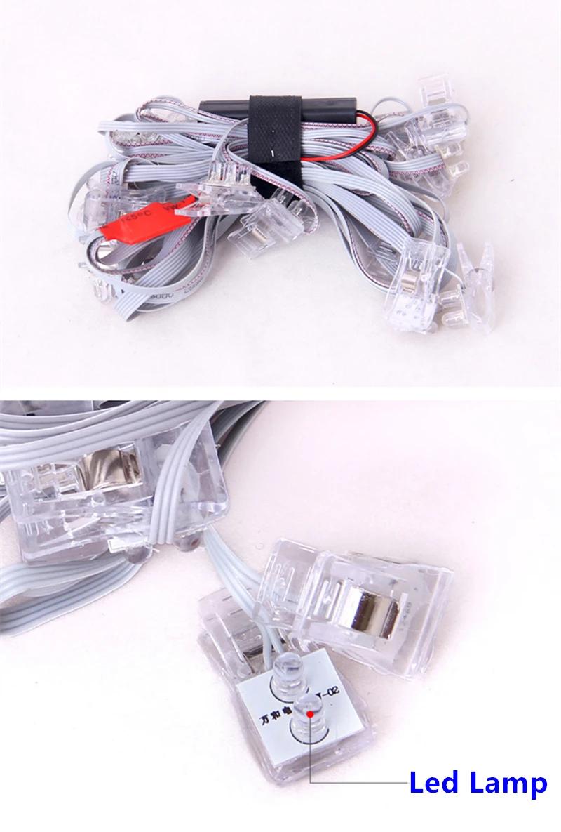 Bricolage led cerf-volant volant 56 pièces lampe à LED brillant accrocher des cerfs-volants pour adu