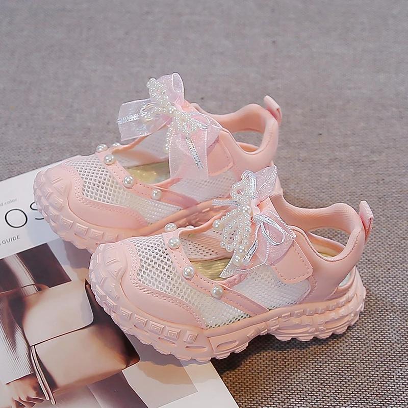 Sandales Princesse pour Filles 2026 Nouvelle Collection Été – Magnifiques Chaussures Enfant en Maill