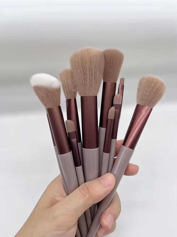 13/15 pièces ensemble de pinceaux de maquillage ombre à paupières fond de teint femmes brosse cosmét