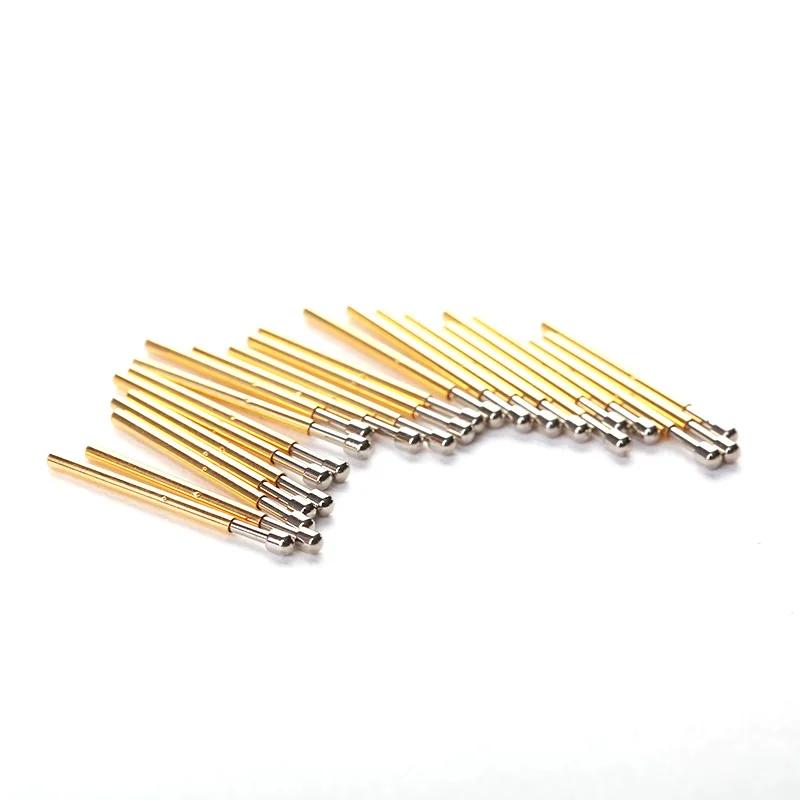 100 pièces broche de Test à ressort P75-A2 B1 E2 E3 D2 J1 Q1 Q2 H2 LM2 T2 diamètre extérieur 1.02mm 
