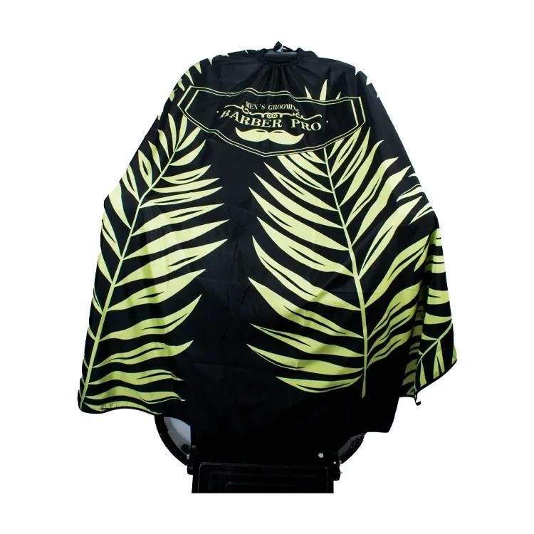 Robe de coupe de cheveux professionnelle, tablier de coiffeur, Cape en polyester, motif de coiffure