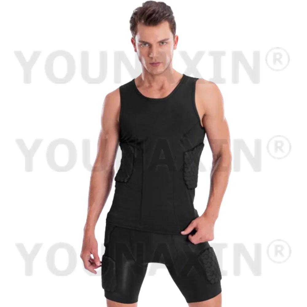 Haut de sport unisexe anti-collision, respirant et élastique, glaçure à séchage rapide, noir, précie