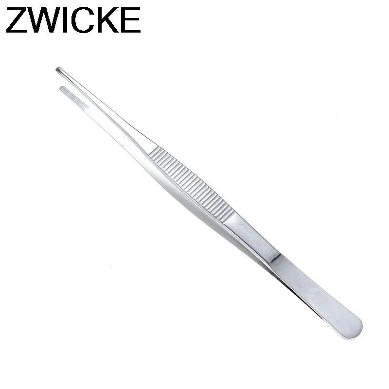 Pincettes médicales Anti-iode en acier inoxydable 430, pinces longues et droites 12.5cm-30cm, tête d