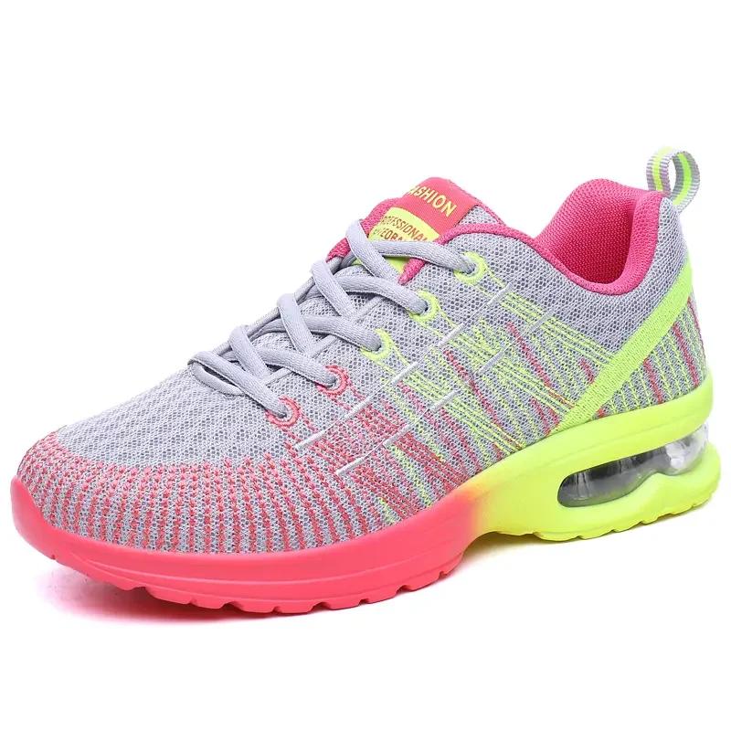 Baskets à plateforme respirantes femmes - Chaussures de sport décontractées confortables pour marche et course
