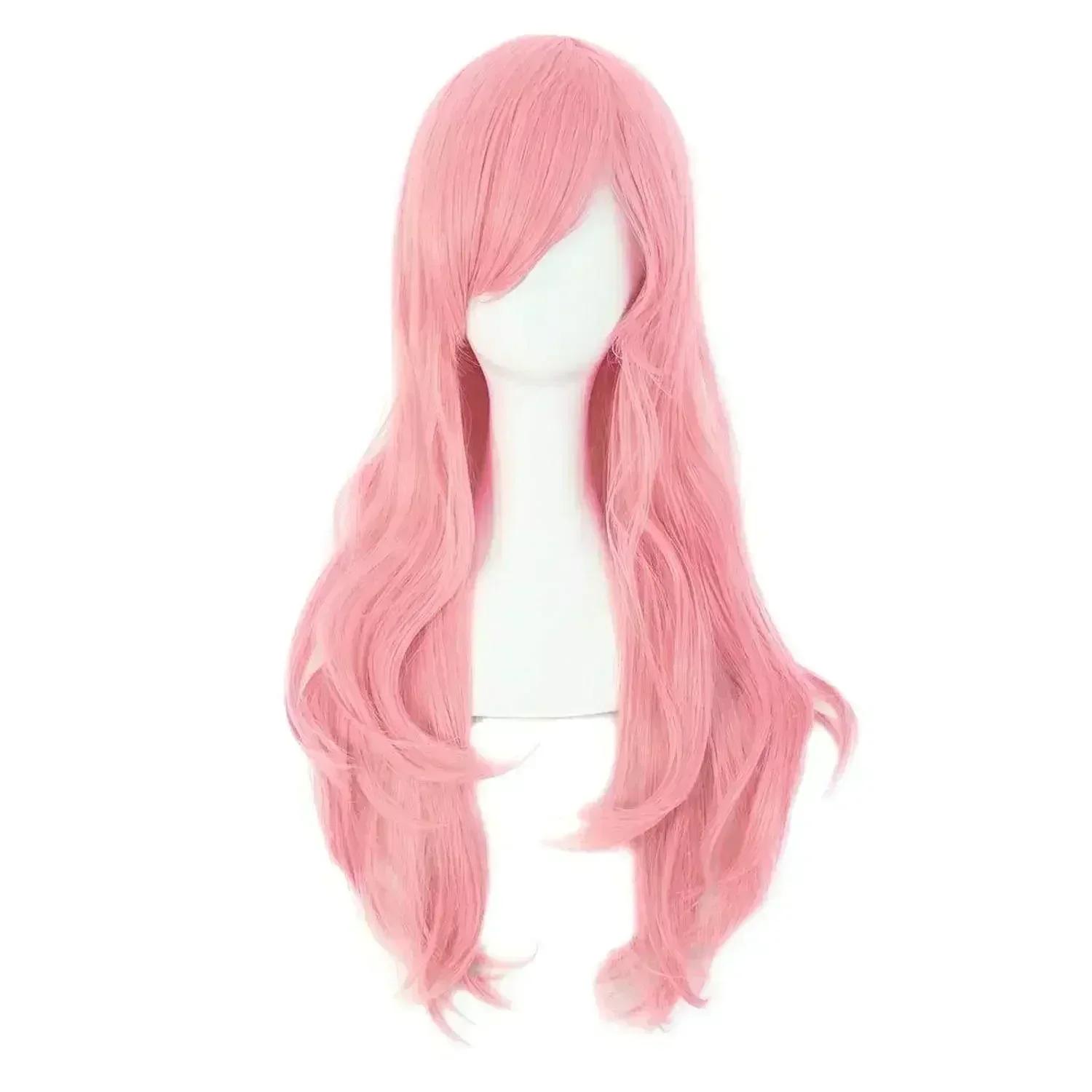 Perruque Synthétique Bouclée avec Extrémités pour Costume de Cosplay, Cheveux Longs de 70cm, Raides,