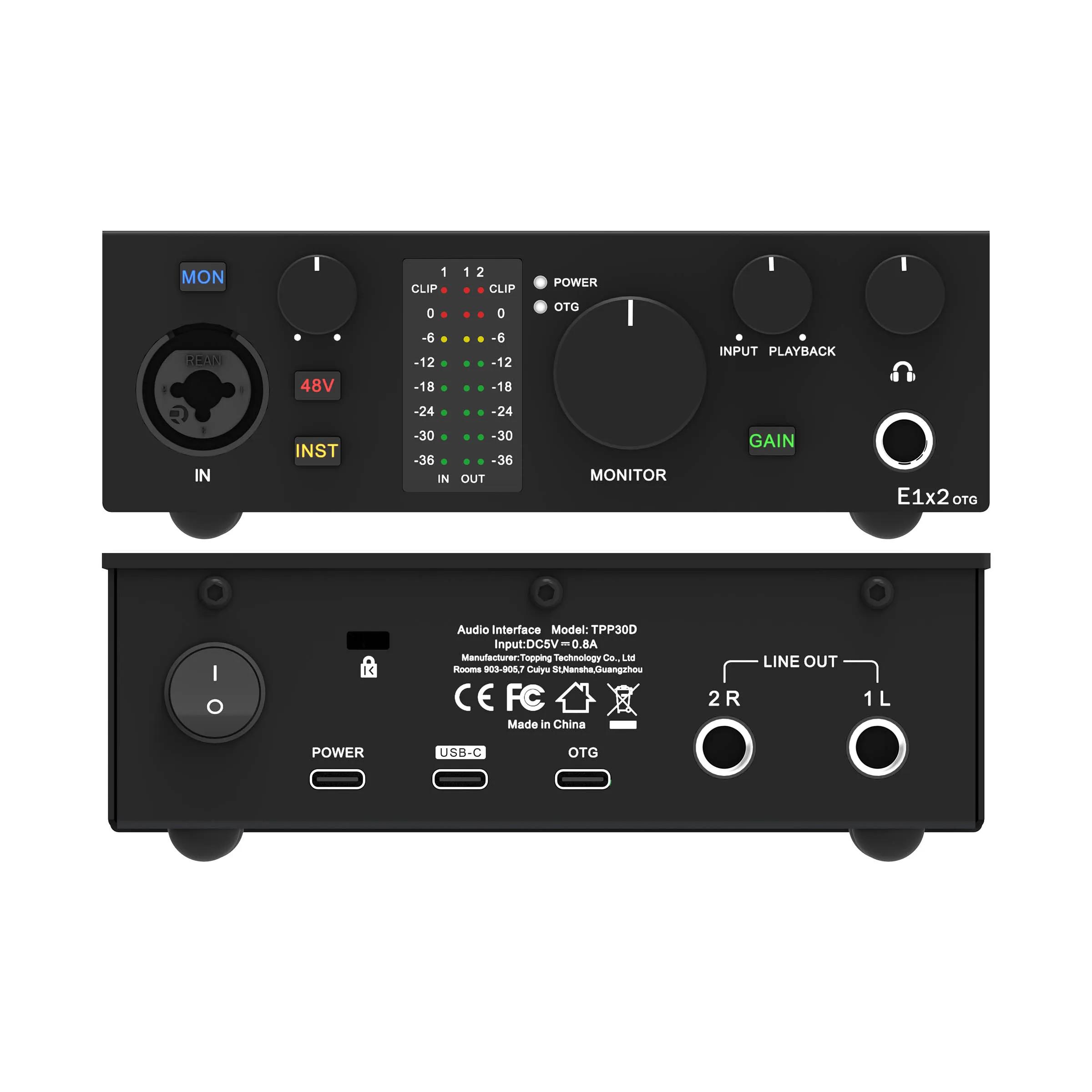 Topping E1x2 OTG profession elle Audio-Schnitts telle ordinateur téléphone singen Streaming en direc