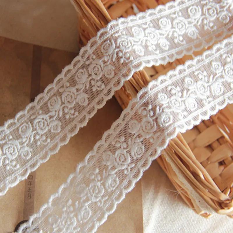 Ruban de fleurs 3D 35MM 1 mètre, tissu en dentelle artisanal, broderie à la main, accessoires pour c