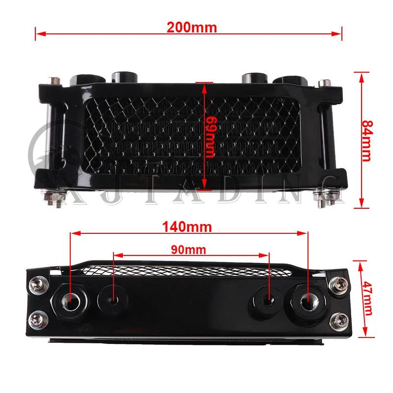 Kit de radiateur d'huile de refroidisseur d'huile de moto pour Honda Monkey Yamaha Kawasaki 50cc-140