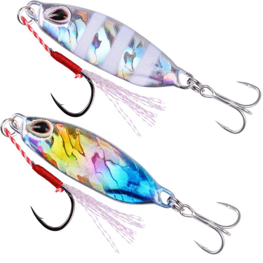 Leurre de pêche en métal, 10g, 15g, 20g, 30g, 40g, gabarits, cuillère, Spinnerbait, appât, basse, th