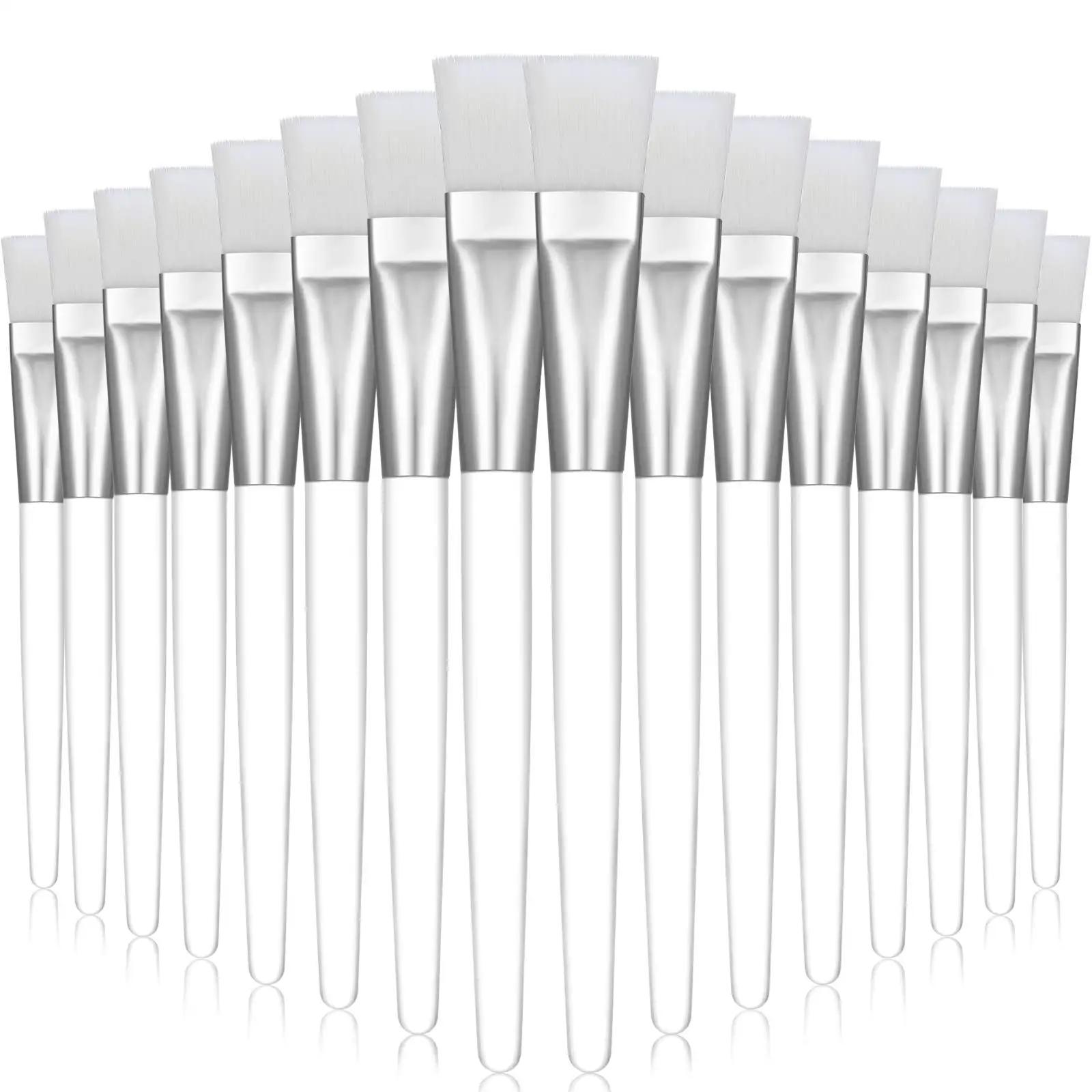 16 pinceaux pour masque facial - outils professionnels pour cosmétiques et soins de la peau, poils e
