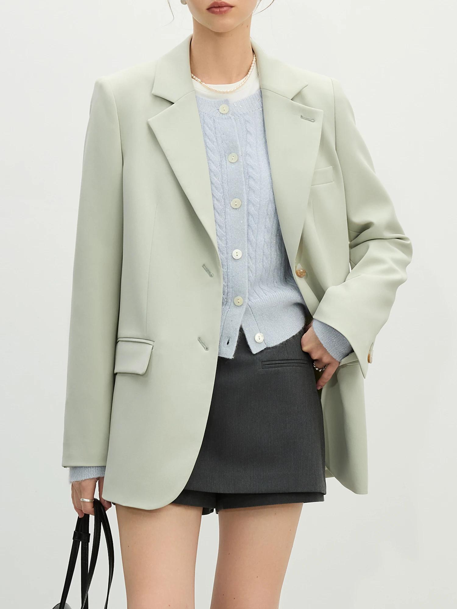FSLE polyvalent Style élégant Blazer veste pour femmes 2025 nouveauté Design Unique bureau haut ampl