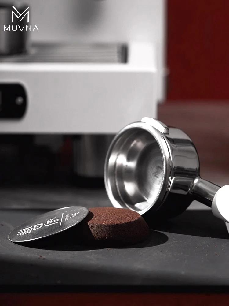 MUVNA – écran de rondelle à expresso, filtre Double couche réutilisable en acier inoxydable 304, pan