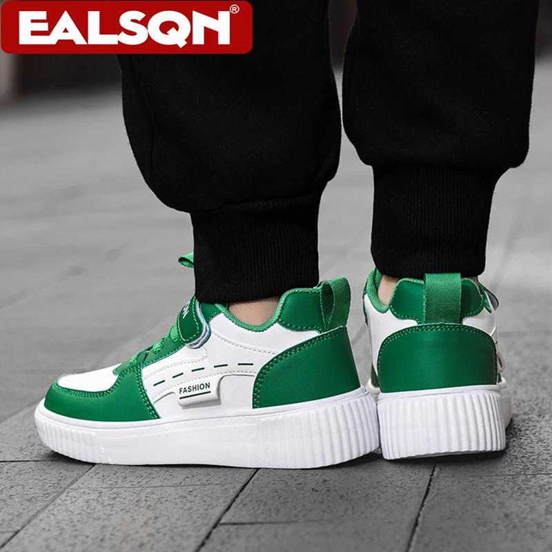 Baskets décontractées en cuir PU pour enfants, chaussures de basket-ball tendance pour garçons, bask