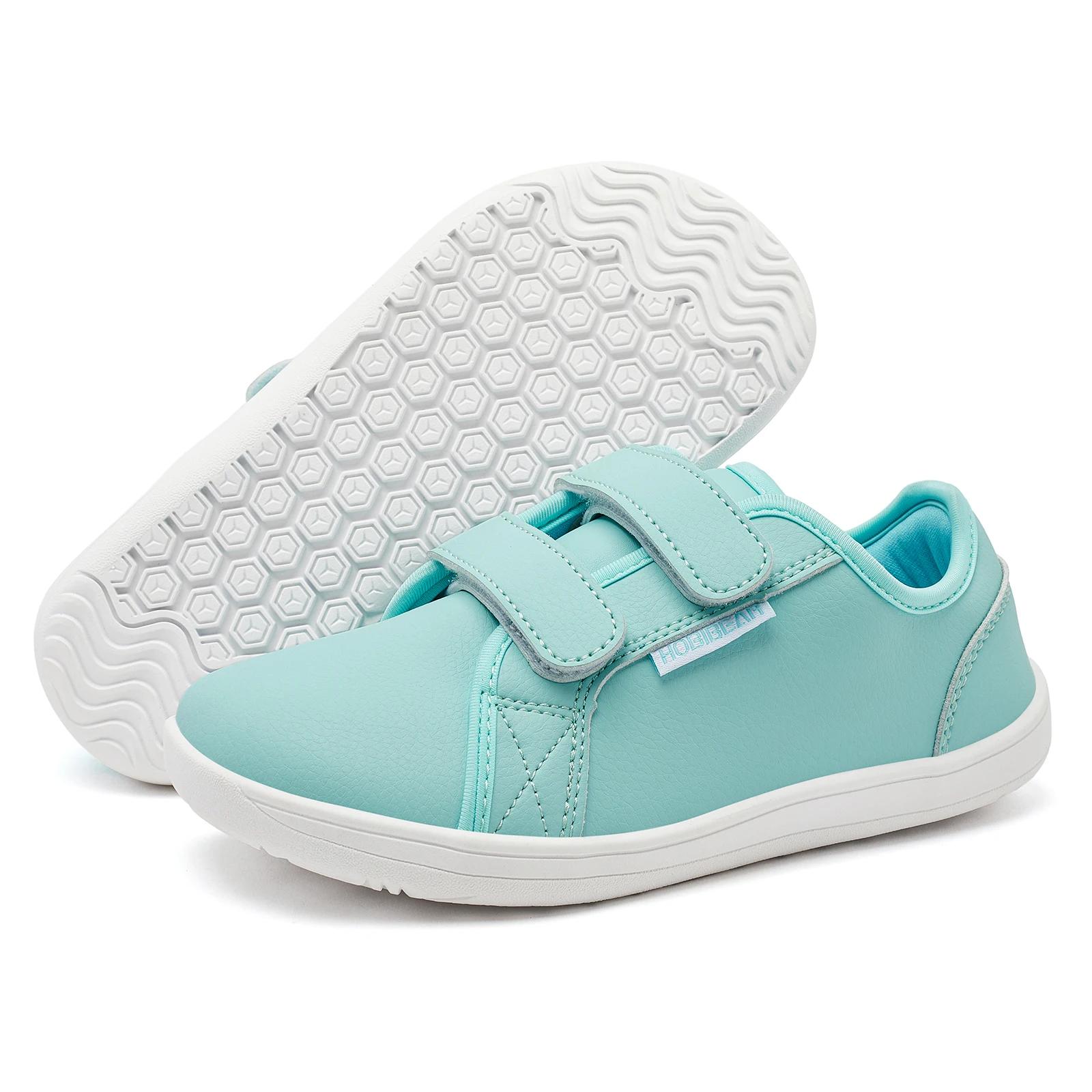 HOBIBEAR Baskets pieds nus minimalistes pour enfants |   Boucle à crochet |   Chaussures à bout larg