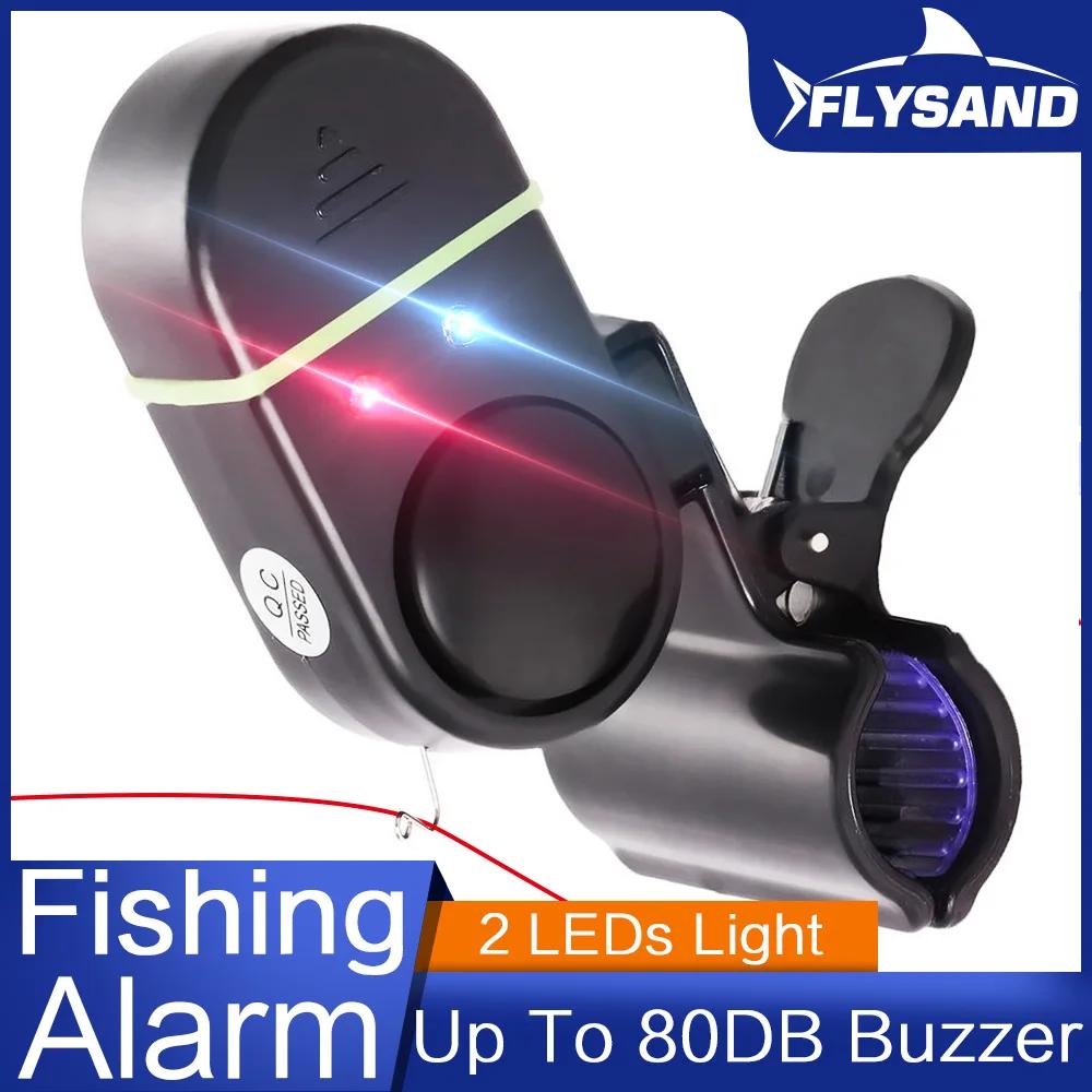 FLYSAND-Alarme de pêche, morsure de poisson, leurre SACAlarm, sonnette sonore, indicateur lumineux L