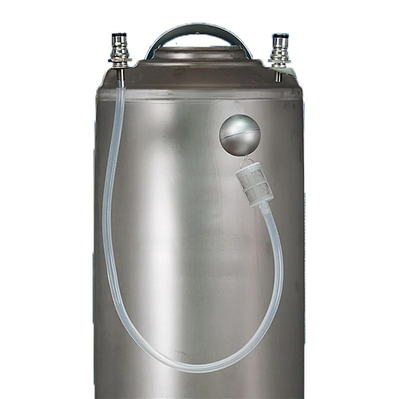 Tube de remplissage flottant pour fût de bière avec filtre 80 mailles, compatible avec les fûts de b