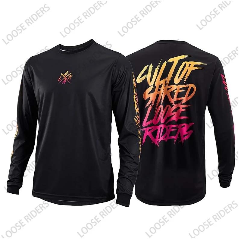 Chemise ample pour hommes VTT, maillot de descente pour moto d'endurance tout-terrain, maillot à man