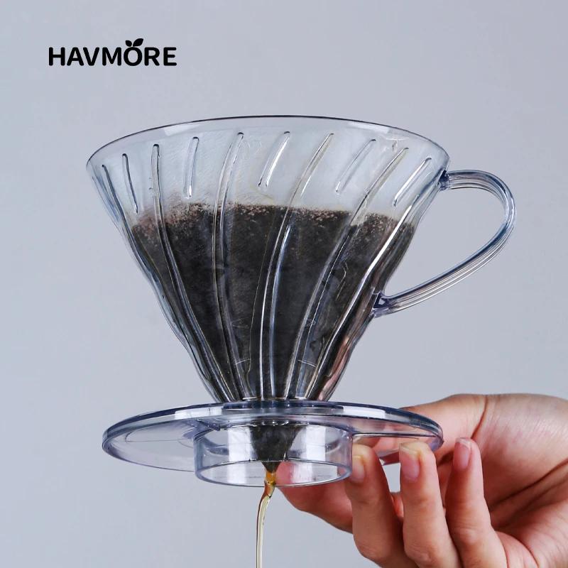 Filtre à café en résine goutteur de café réutilisable, pour verser sur le café Barista, brassage de 